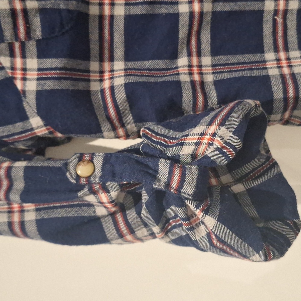 Jacks Girlfriend Bea Roll Tab Button Down Shirt S… - image 4